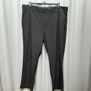 IZOD Golf Men's Performance Flat Front Pants - Black - 42x30 - Stretch Tech